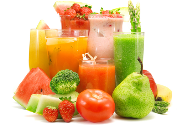 fruits and smoothies